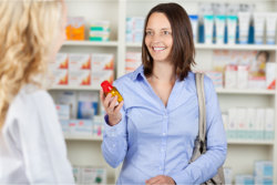 customer buying medicine